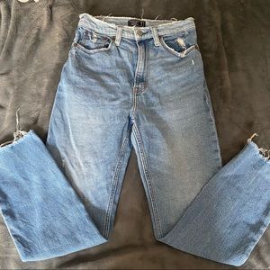 Ultra high rise mom jeans